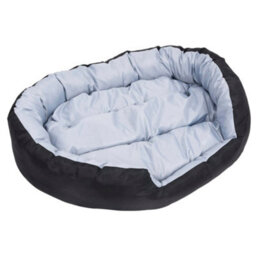 Berkfield Reversible & Washable Dog Cushion Grey And Black 110X80X23 Cm - thumbnail 8