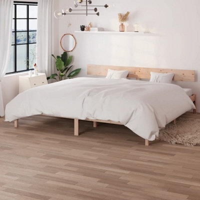 Berkfield Bed Frame Solid Wood Pine 180X200 Cm Super King Size - image 1