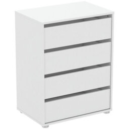 FurniComp LTD Furnicomp Dallas Universal 4 Drawers Matt White 60Cm Large Internal Chest Of Drawers For Wardrobes - thumbnail 1