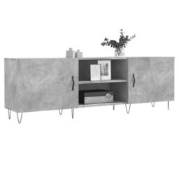 Berkfield Tv Cabinet Concrete Grey 150X30X50 Cm Engineered Wood - thumbnail 3