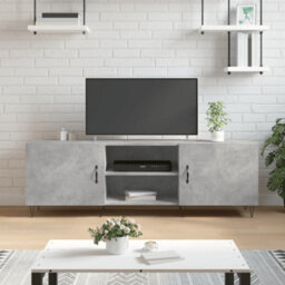 Berkfield Tv Cabinet Concrete Grey 150X30X50 Cm Engineered Wood - thumbnail 1