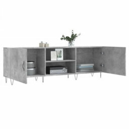 Berkfield Tv Cabinet Concrete Grey 150X30X50 Cm Engineered Wood - thumbnail 4