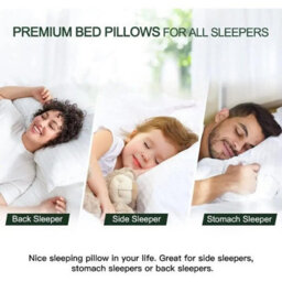 Set Of 2 Premium Neck Support Pillows With Egyptian Stripe Fabric Soft, Comfortable, And Ideal For Daily Use - thumbnail 4