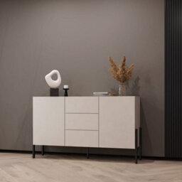 Arte Stylish Yukon 43 Sideboard Cabinet 1540mm In Cashmere - Versatile Storage H900mm D400mm - thumbnail 3