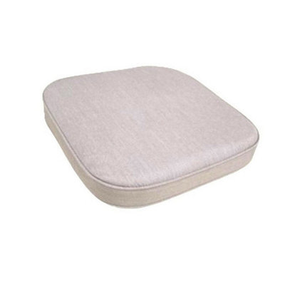 Glendale Garden & Leisure Taupe Luxury D Pad Seat Cushion - L41 X W38 X D6 Cm