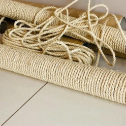 SolaDirect Sisal Rope For Cat Scratcher Cat Tree Repairing - 20 M / 65 Ft Of 8 mm Natural Sisal Rope For Scratching Post Tower Replacement - thumbnail 4
