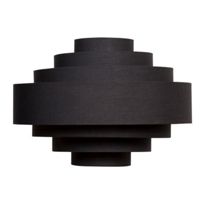 Valuelights Sette Black Ceiling Shade (D)45Cm - image 1