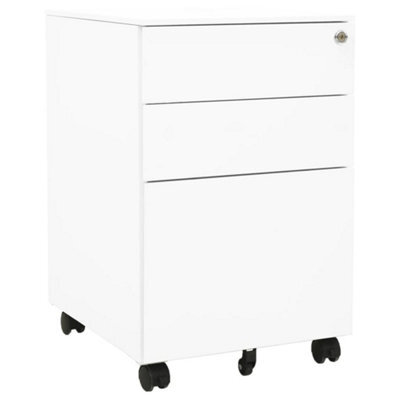 Vidaxl Mobile File Cabinet White 39X45X60 Cm Steel - image 1