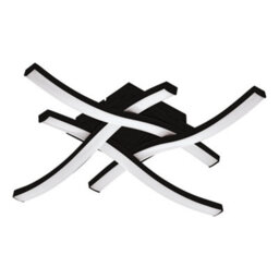 Eglo Basic Cabezas-E Black Steel & Plastic 4 Flame Wall/ceiling Light, 3000K - thumbnail 1