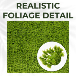 Artificial Plant Flower Living Wall Panels Realistic - Moss - Indoor / Outdoor - 1M X 1M - Home, Garden, Office - thumbnail 5