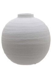 Tiber Matt White Ceramic Vase, Modern Scandinavian Decor - thumbnail 1