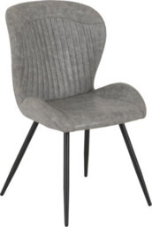Seconique Treviso Dining Set With Quebec Chairs - Light Oak Effect/black/grey Faux Leather - thumbnail 8
