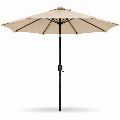 Shopnbits 3M Garden Parasol Sun Shade Canopy Patio Large Outdoor Umbrella Crank Tilt Beige - image 1