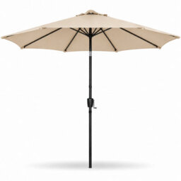 Shopnbits 3M Garden Parasol Sun Shade Canopy Patio Large Outdoor Umbrella Crank Tilt Beige - thumbnail 1