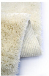The Rugs Soft Washable Collection Plain Design Shaggy Rug In Ivory  Sa-01 - thumbnail 5