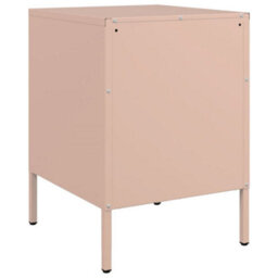 Berkfield Bedside Cabinet Pink 36X39X50.5 Cm Steel - thumbnail 8
