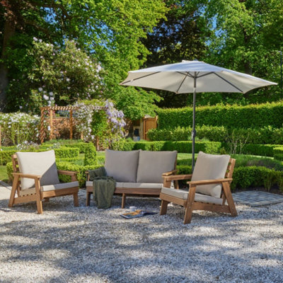 Alfresia Polywood 3 Piece Lounge Set With Cushions For Indoor / Outdoor Use, 4 Seater - image 1