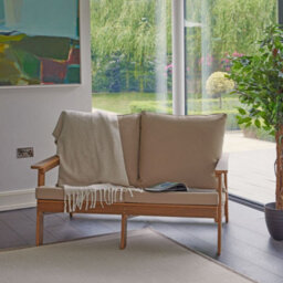 Alfresia Polywood 3 Piece Lounge Set With Cushions For Indoor / Outdoor Use, 4 Seater - thumbnail 3