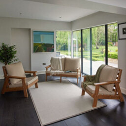 Alfresia Polywood 3 Piece Lounge Set With Cushions For Indoor / Outdoor Use, 4 Seater - thumbnail 2