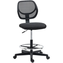 Chair Office Chair   Adjustable Footrest Ring, Black - thumbnail 1