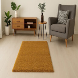 Uetian Gold Shaggy Small Rug Soft Plush Carpet For Doorway Bedroom Nursery Home Decor (60 X 110 Cm) - thumbnail 6