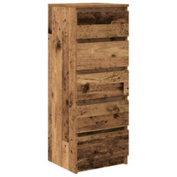 Walplus Sideboard With Drawers Old Wood 37.5X35X99 Cm Engineered Wood - thumbnail 2