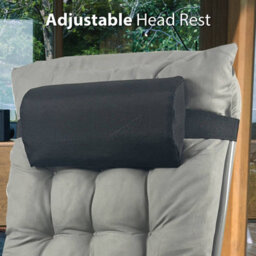 Birchtree Zero Gravity Chairs Sun Recliner Lounger With Cushion Foldable Chair Patio Garden Grey - thumbnail 5