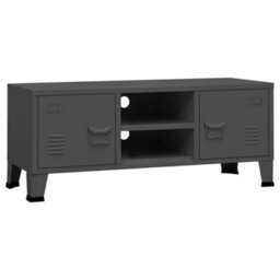 Berkfield Industrial Tv Cabinet Anthracite 105X35X42 Cm Metal - thumbnail 2