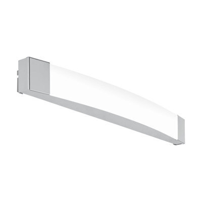 Stylish Chrome Bathroom Wall Light With Led Bulb - Ip44 Rated Mirror Fixture - image 1