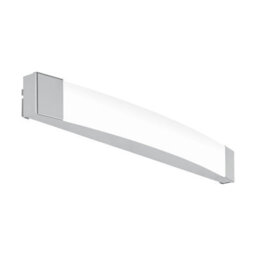 Stylish Chrome Bathroom Wall Light With Led Bulb - Ip44 Rated Mirror Fixture - thumbnail 1
