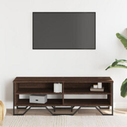 Berkfield Tv Cabinet Brown Oak 122X34X41 Cm Engineered Wood - thumbnail 3
