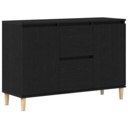 Walplus Sideboard With Drawer Black 101 X 35 X 60 Cm Engineered Wood - thumbnail 2