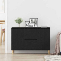 Walplus Sideboard With Drawer Black 101 X 35 X 60 Cm Engineered Wood - thumbnail 4