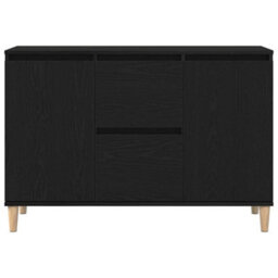 Walplus Sideboard With Drawer Black 101 X 35 X 60 Cm Engineered Wood - thumbnail 7
