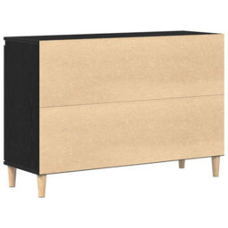 Walplus Sideboard With Drawer Black 101 X 35 X 60 Cm Engineered Wood - thumbnail 6