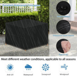 Outdoor Garden Furniture Cover 80X80X80Cm - Waterproof, Uv And Windproof Protective Tarpaulin For Table - thumbnail 5