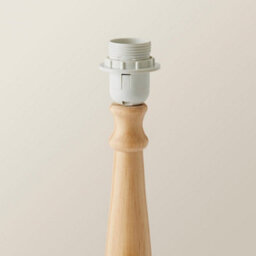 Valuelights Victoria Traditional Light Wood Candlestick Table Lamp Base - thumbnail 4