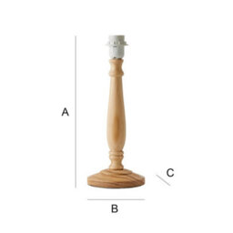 Valuelights Victoria Traditional Light Wood Candlestick Table Lamp Base - thumbnail 8