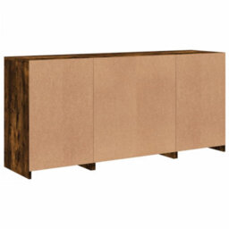 Berkfield Sideboard With Led Lights Smoked Oak 142.5X37X67 Cm - thumbnail 8