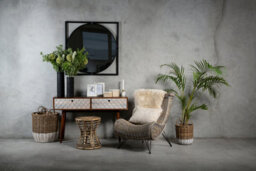 Premier Housewares Interiors By Premier Sleek Mango Wood Console Table, Modern Design Table For Hallway, Distinctive Sofa Table For Livingroom - thumbnail 2