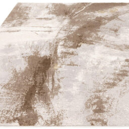 Furniturebox Uk Zephyr Beige Metallic Lustre Rug 160X230 - thumbnail 5