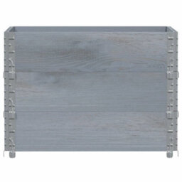 Berkfield Garden Planter Grey 80X60 Cm Solid Wood Pine - thumbnail 3