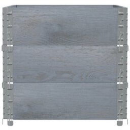 Berkfield Garden Planter Grey 80X60 Cm Solid Wood Pine - thumbnail 4