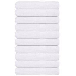 Berkfield Sauna Towels 10 Pcs White 80X200 Cm 360 Gsm 100% Cotton - thumbnail 1