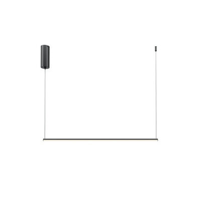 Luminosa Lighting Luminosa Halo Modern 80Cm Bar Pendant Ceiling Light Black 630Lm White Shade - image 1