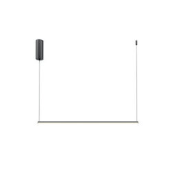 Luminosa Lighting Luminosa Halo Modern 80Cm Bar Pendant Ceiling Light Black 630Lm White Shade - thumbnail 1