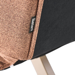 Wyld And Coco Luxecasa Sofa Bed 2-Seater Armless, Tufted Golden Brown Fabric, Converts To Bed - thumbnail 7