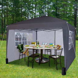 Mcc Direct Gazebo 3X3 Pop Up With Sides Grey - thumbnail 1