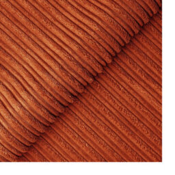 Hannah Jumbo Cord Full Back 2 Seater Sofa Orange - thumbnail 2
