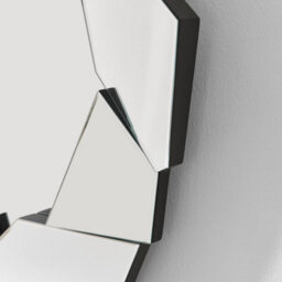 Furniturebox Uk Jewel Medium Abstract Round Wall Mirror - thumbnail 3